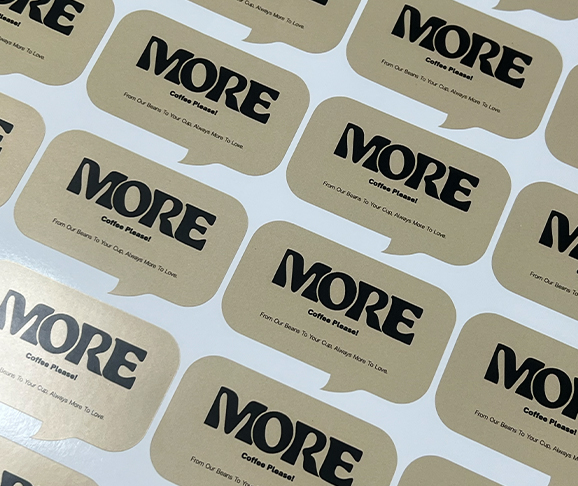 More Coffee Please speech bubble stickers