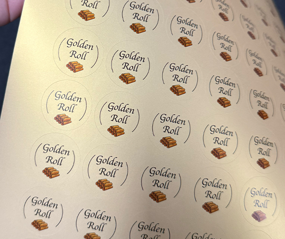 Golden Roll bakery labels