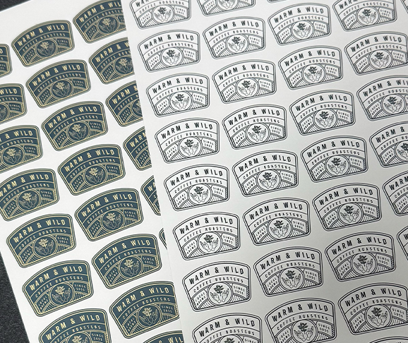 Warm & Wild metallic stickers